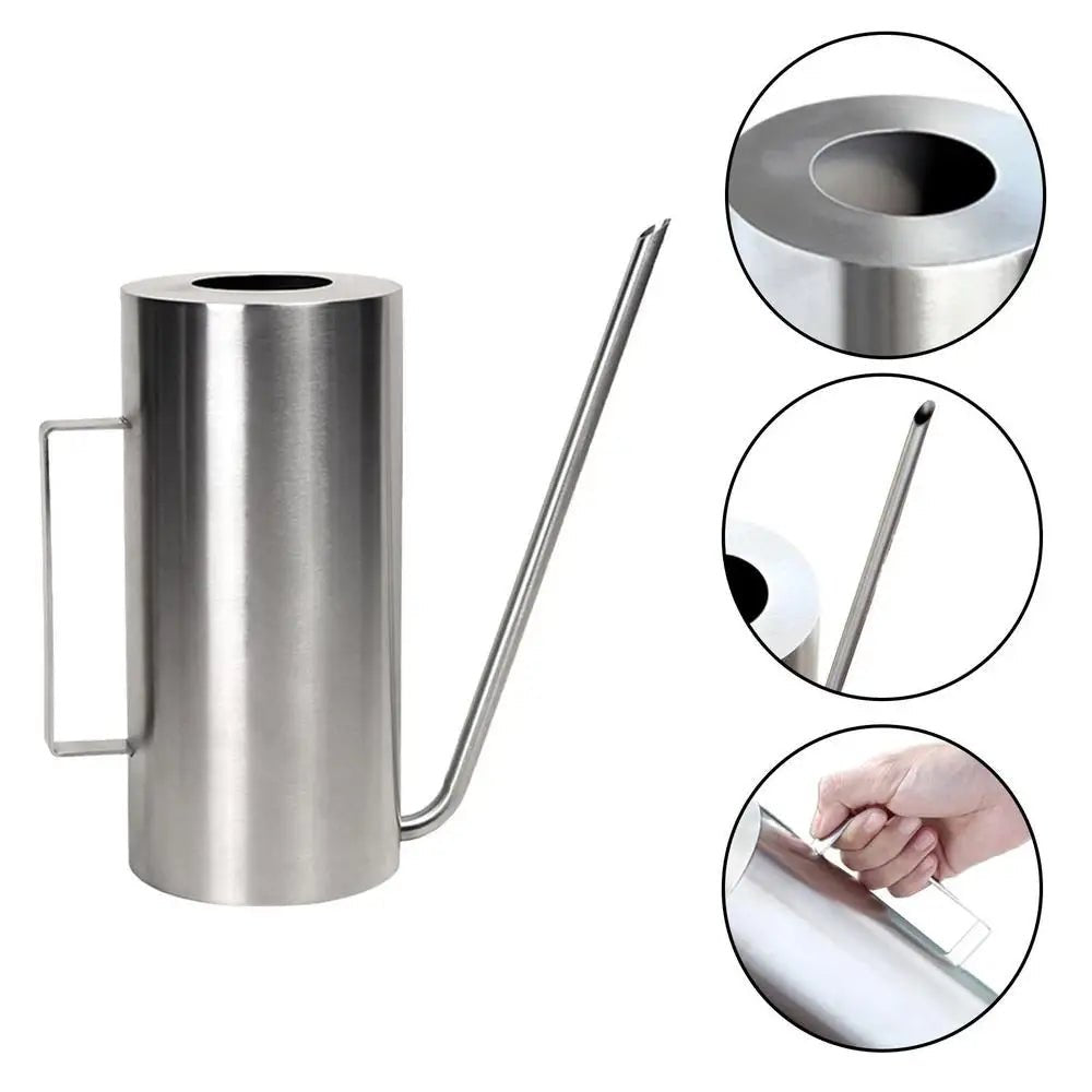 Petit arrosoir en métal pour plantes d'intérieur, arrosoir à long cou pour plantes d'intérieur, arrosage des fleurs, 1.5 L - SC Jardin