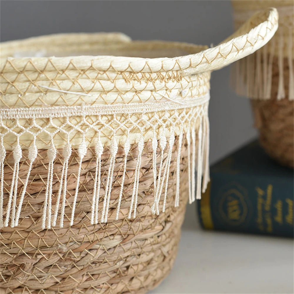 Cache pot en osier | EdwinWickerPot™ - SC Jardin