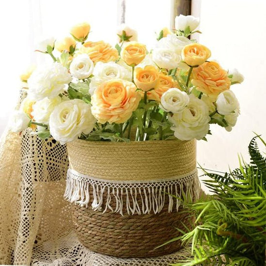 Cache pot en osier | EdwinWickerPot™ - SC Jardin