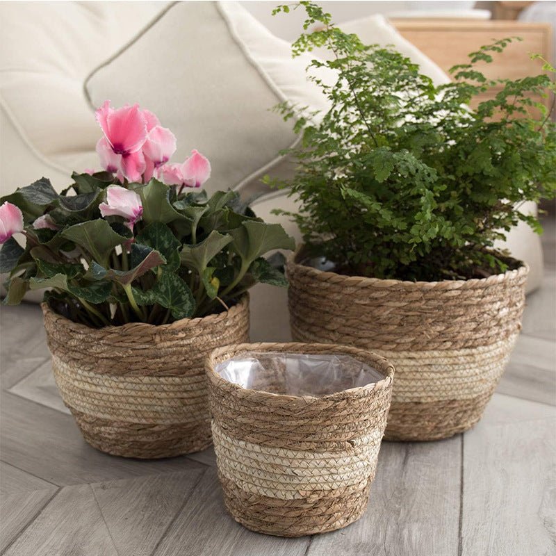 Cache pot en osier | FouadWickerPot™ - SC Jardin