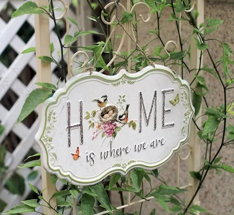 Plaque de porte | HomeIsWhereWeAre™ - SC Jardin