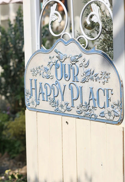 Plaque de porte | OurHappyPlace™ - SC Jardin