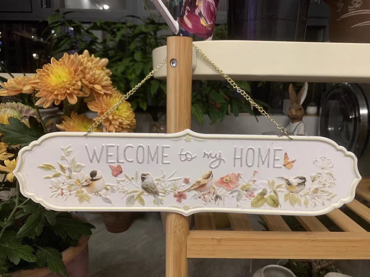 Plaque de porte | WelcometomyHome™ - SC Jardin