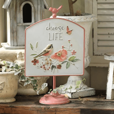 Plaque en métal | PinkBirdy™ - SC Jardin