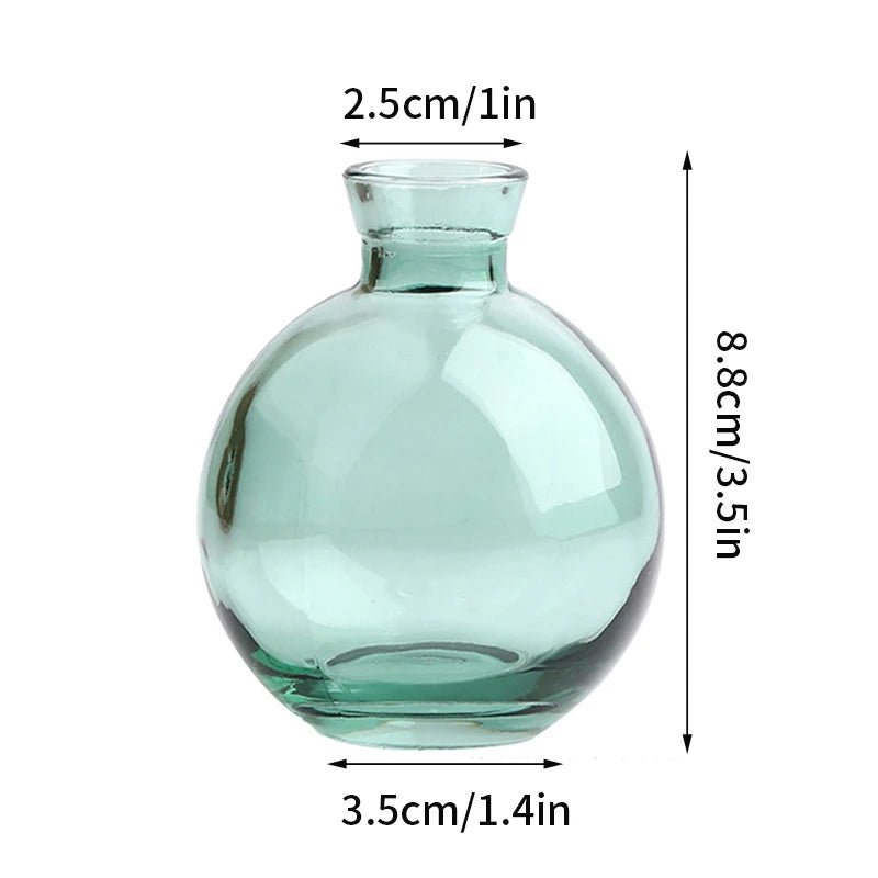 Vase en verre rétro Transparent - SC Jardin