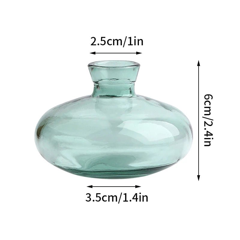 Vase en verre rétro Transparent - SC Jardin