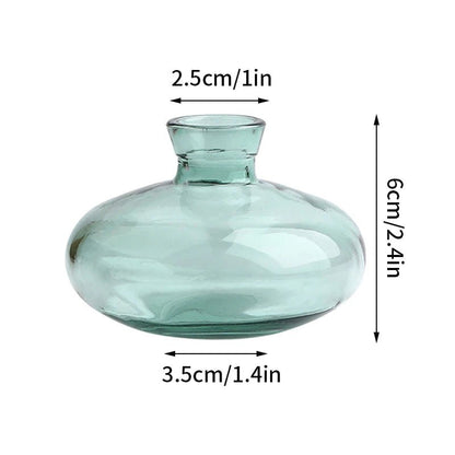 Vase en verre rétro Transparent - SC Jardin